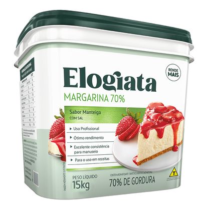 Margarina 70% Elogiata Balde 15Kg