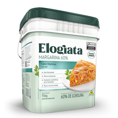 Margarina 60% Elogiata Balde 15Kg