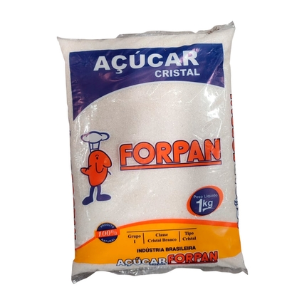 Açúcar Cristal Forpan Pacote 1Kg