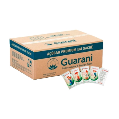 Açúcar Cristal Sachê Guarani Caixa 966X5g